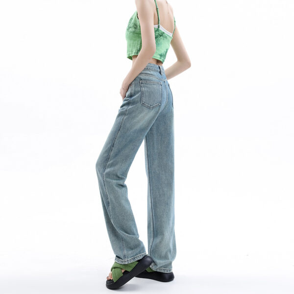 Women's Light-colored Narrow Wide-leg Jeans - Image 6