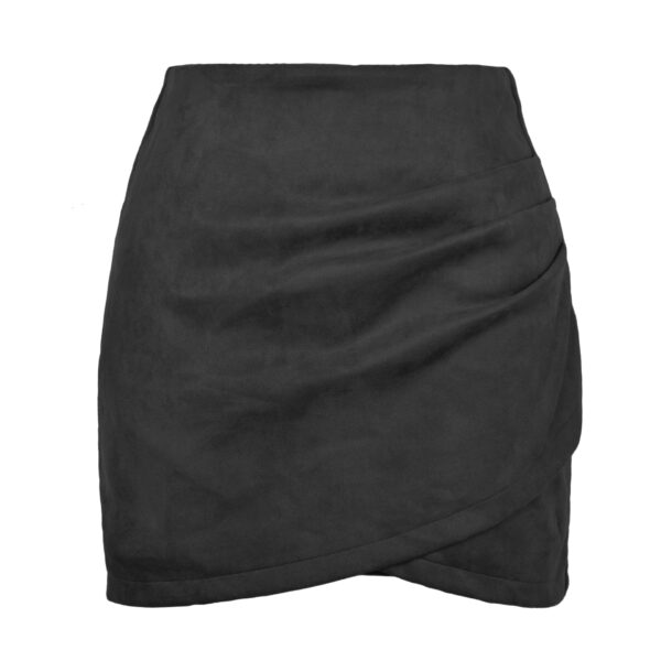 Solid Color Sheath Skirt Autumn And Winter Irregular Women's Clothing - Image 7