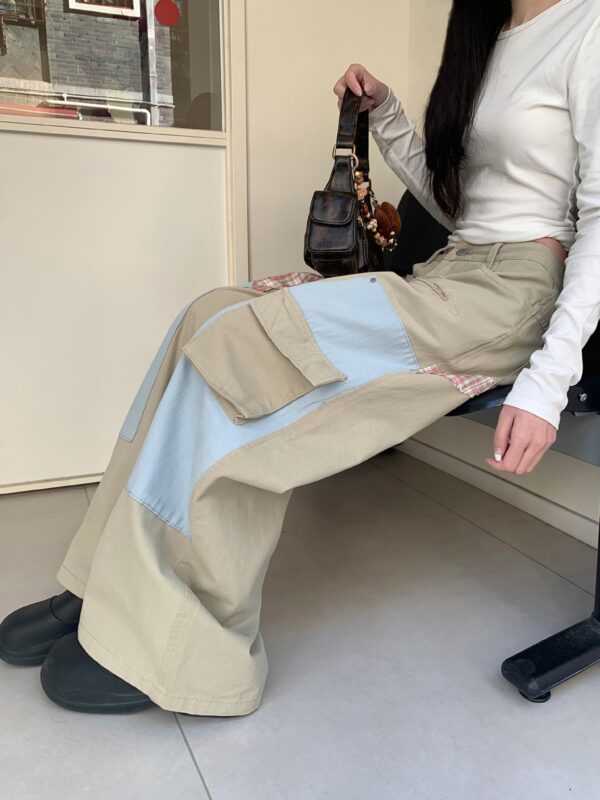 Straight Loose Wide Leg Draping Long Pants - Image 5