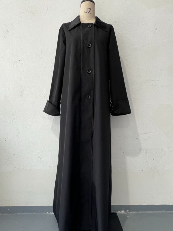 Women's Retro Biker's Mid-length Coat - Image 2