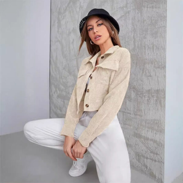 Retro Style Fashionable Cardigan Women's Coat - Image 5