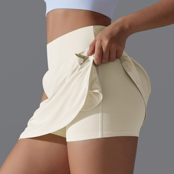 New Fake Two-piece Inner Wear Nude Feel Slim Fit Slimming Exercise Skirt - Image 6