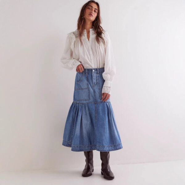 Fashion Personality Retro Women's Casual Denim Skirt - Image 3